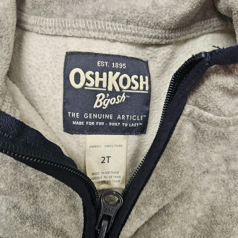 Baby Gap Boys Blue Jacket Size 2 Fleece Sweater Casual Osh Kosh